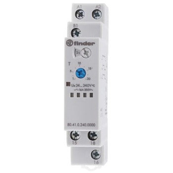 Finder タイマーリレー 信号オフディレー 24 → 240V ac/dc DINレール FINDER