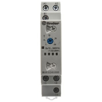 Finder タイマーリレー オンディレー 12 → 240V ac/dc DINレール FINDER