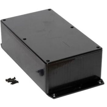 Hammond 汎用ボックス， ABS樹脂， 高さ：57 mm， 奥行き：190 mm 1591EF2SBK HAMMOND