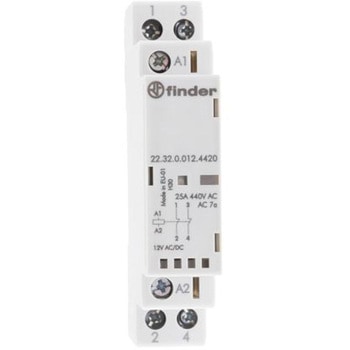 Finder 電磁接触器 12 V dc 2極 22 Seriesシリーズ， 22.32.0.012.4420 FINDER