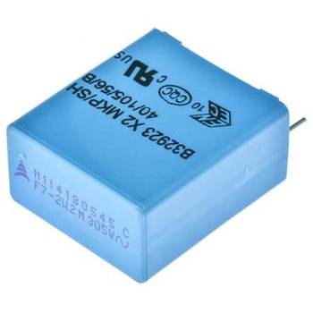 EPCOS フィルムコンデンサ，305 V ac， 630 V dc，2.2μF，±20% EPCOS