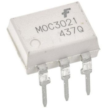 onsemi フォトカプラ， スルーホール実装 チャンネル数：1， トライアック出力， MOC3021M - onsemi