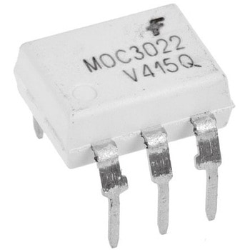 onsemi フォトカプラ， スルーホール実装 チャンネル数：1， トライアック出力， MOC3022TVM onsemi
