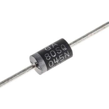 onsemi 整流ダイオード， 8A， 45V スルーホール， 2-Pin DO-201AD ショットキー 550mV - onsemi