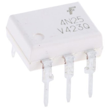 onsemi フォトカプラ， スルーホール実装 チャンネル数：1， トランジスタ出力， 4N25VM onsemi