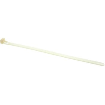 RS PRO 結束バンド， 250mm x 7.6 mm， ナチュラル， ナイロン 66 RS PRO
