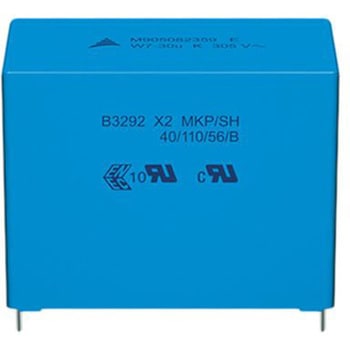 EPCOS フィルムコンデンサ，305 V ac， 630 V dc，220nF，±20% EPCOS