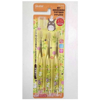 クリア歯ブラシ3本セット となりのトトロ プランツ スケーター