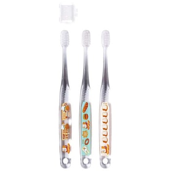 クリア歯ブラシ3本セット パンどろぼう - スケーター