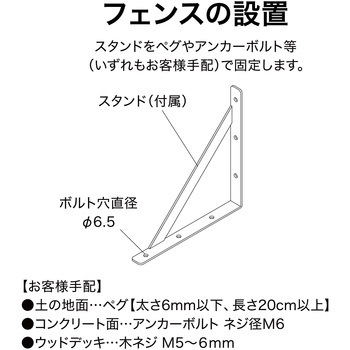 オクボーダーフェンス スタンド2本入り タカショー