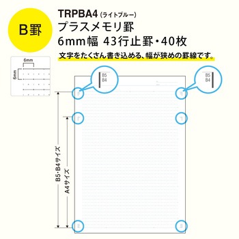 ノート Tree's A4 プラスメモリ 日本ノート