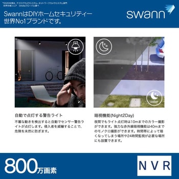 SONHD-875WLB-JP Swann セキュリティカメラ NVRレコーダー用 4K