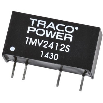 TRACOPOWER DC-DCコンバータ Vout：12V dc 21.6 → 26.4 V dc， 1W， TMV 2412S - TRACO POWER