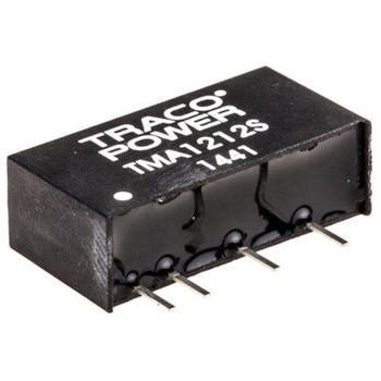TRACOPOWER DC-DCコンバータ Vout：12V dc 10.8 → 13.2 V dc， 1W， TMA 1212S TRACO POWER