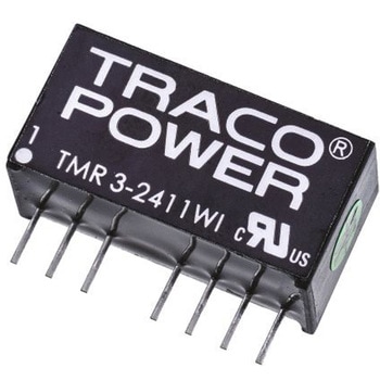 TRACOPOWER DC-DCコンバータ Vout：12V dc 18 → 75 V dc， 3W， TMR 3-4812WI - TRACO POWER