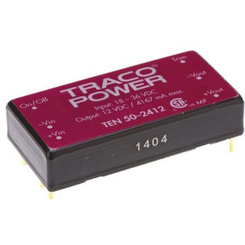 TRACOPOWER DC-DCコンバータ Vout：12V dc 18 → 36 V dc， 50W， TEN 50-2412 TRACO POWER