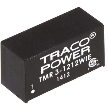 TRACOPOWER DC-DCコンバータ Vout：12V dc 4.5 → 18 V dc， 3W， TMR 3-1212WIE TRACO POWER