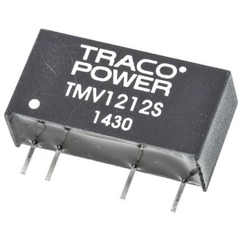 TRACOPOWER DC-DCコンバータ Vout：12V dc 10.8 → 13.2 V dc， 1W， TMV 1212S - TRACO POWER