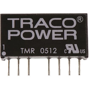 TRACOPOWER DC-DCコンバータ Vout：12V dc 4.5 → 9 V dc， 2W， TMR 0512 TRACO POWER