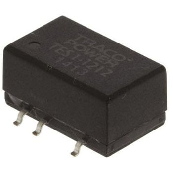 TRACOPOWER DC-DCコンバータ Vout：12V dc 10.8 → 13.2 V dc， 1W， TES 1-1212 TRACO POWER