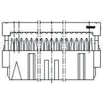 TE Connectivity IDCコネクタ 2.54mmピッチ 20極 2列 メス， AMP-LATCHシリーズ， 2-215911-0 TE Connectivity Japan(旧:TYCOELECTRONICS(タイコエレクトロニクス))
