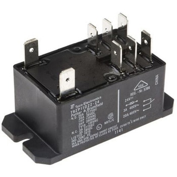 TE Connectivity パワーリレー 24V dc， 2c接点 基板実装タイプ TE CONNECTIVITY