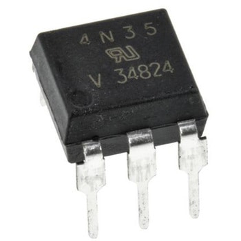 Vishay フォトカプラ， スルーホール実装 チャンネル数：1， トランジスタ出力， 4N35 VISHAY