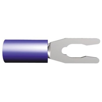 TE Connectivity Y形圧着端子， スタッドサイズ M3.5， 青 16AWG to， 14AWG 52420-1 TE CONNECTIVITY