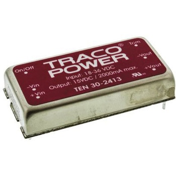 TRACOPOWER DC-DCコンバータ Vout：15V dc 18 → 36 V dc， 30W， TEN 30-2413 TRACO POWER