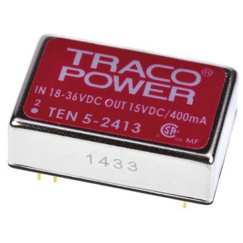 TRACOPOWER DC-DCコンバータ Vout：15V dc 18 → 36 V dc， 6W， TEN 5-2413 TRACO POWER