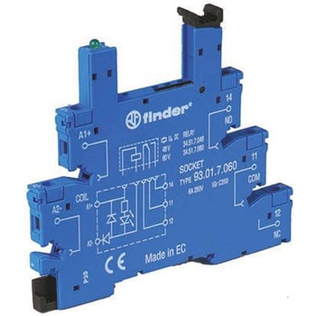 Socket DIN， 110Vac/dc for 34.51 relay FINDER