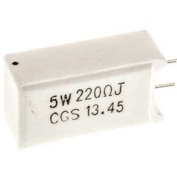 TE Connectivity 金属酸化物 抵抗器 5W 220Ω ±5%， SQMR5220RJ TE CONNECTIVITY
