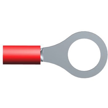 TE Connectivity リングターミナル， 内径：8.33mm， スタッド径：M8 (5/16)， 赤 8-34151-1 TE CONNECTIVITY