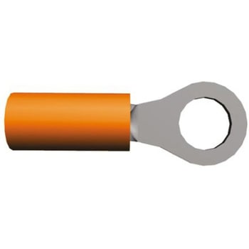 TE Connectivity リングターミナル， 内径：5mm， スタッド径：M5， オレンジ 50836-1 TE CONNECTIVITY