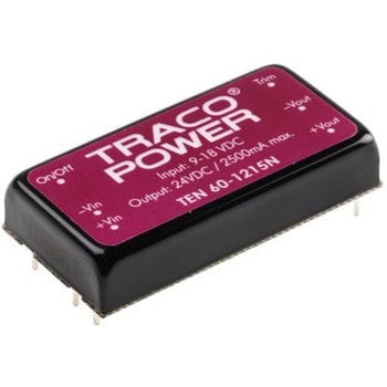 TRACOPOWER DC-DCコンバータ Vout：24V dc 9 → 18 V dc， 60W， TEN 60-1215N TRACO POWER