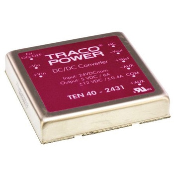 TRACOPOWER DC-DCコンバータ Vout：5V dc 18 → 36 V dc， 40W， TEN 40-2431 TRACO POWER