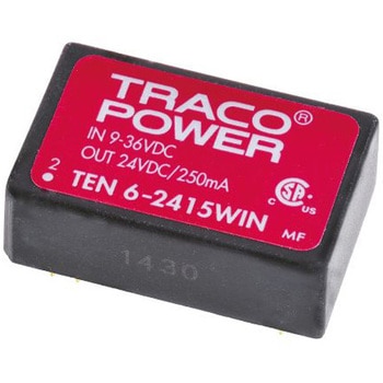 TRACOPOWER DC-DCコンバータ Vout：24V dc 9 → 36 V dc， 6W， TEN 6-2415WIN - TRACO POWER