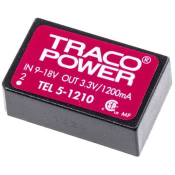 TRACOPOWER DC-DCコンバータ Vout：3.3V dc 9 → 18 V dc， 5W， TEL 5-1210 TRACO POWER