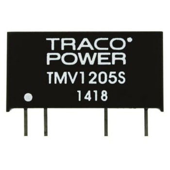 TRACOPOWER DC-DCコンバータ Vout：5V dc 10.8 → 13.2 V dc， 1W， TMV 1205S TRACO POWER