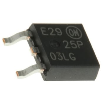onsemi Pチャンネル MOSFET30 V 25 A 表面実装 パッケージDPAK (TO-252) 3 ピン onsemi