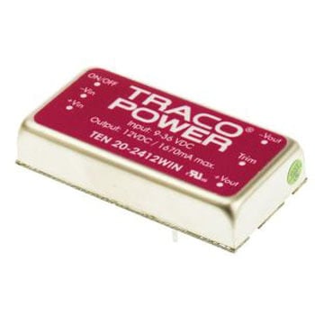 TRACOPOWER DC-DCコンバータ Vout：12V dc 9 → 36 V dc， 20W， TEN 20-2412WIN TRACO POWER