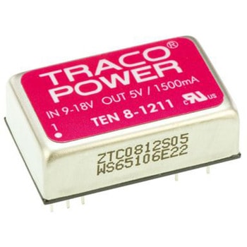 TRACOPOWER DC-DCコンバータ Vout：5V dc 9 → 18 V dc， 8W， TEN 8-1211 TRACO POWER