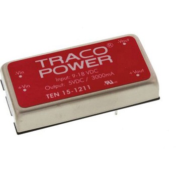 TRACOPOWER DC-DCコンバータ Vout：5V dc 9 → 18 V dc， 15W， TEN 15-1211 TRACO POWER