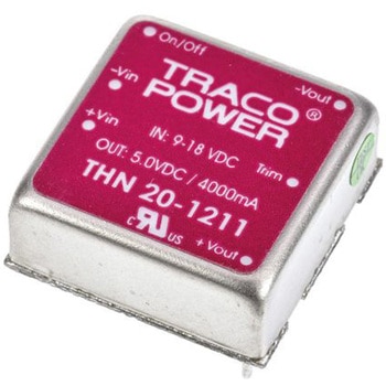 TRACOPOWER DC-DCコンバータ Vout：5V dc 9 → 18 V dc， 20W， THN 20-1211 TRACO POWER