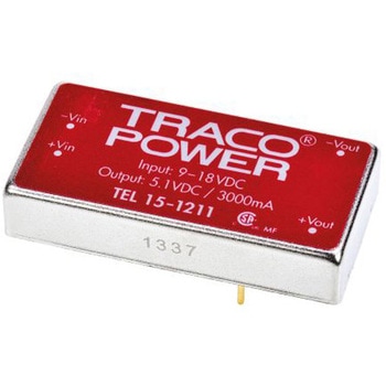 TRACOPOWER DC-DCコンバータ Vout：5V dc 9 → 18 V dc， 15W， TEL 15-1211 TRACO POWER