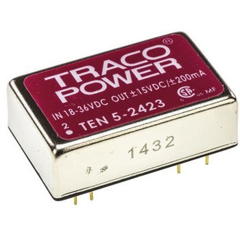 TRACOPOWER DC-DCコンバータ Vout：±15V dc 18 → 36 V dc， 6W， TEN 5-2423 - TRACO POWER