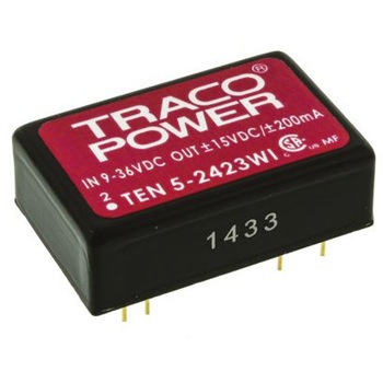 TRACOPOWER DC-DCコンバータ Vout：±15V dc 9 → 36 V dc， 6W， TEN 5-2423WI TRACO POWER