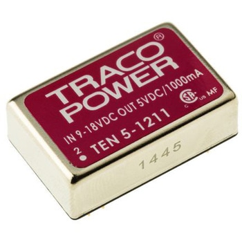 TRACOPOWER DC-DCコンバータ Vout：5V dc 9 → 18 V dc， 6W， TEN 5-1211 TRACO POWER