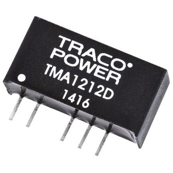 TRACOPOWER DC-DCコンバータ Vout：±12V dc 10.8 → 13.2 V dc， 1W， TMA 1212D - TRACO POWER
