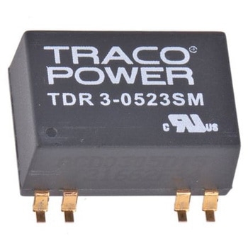 TRACOPOWER DC-DCコンバータ Vout：±15V dc 4.5 → 9 V dc， 3W， TDR 3-0523SM TRACO POWER